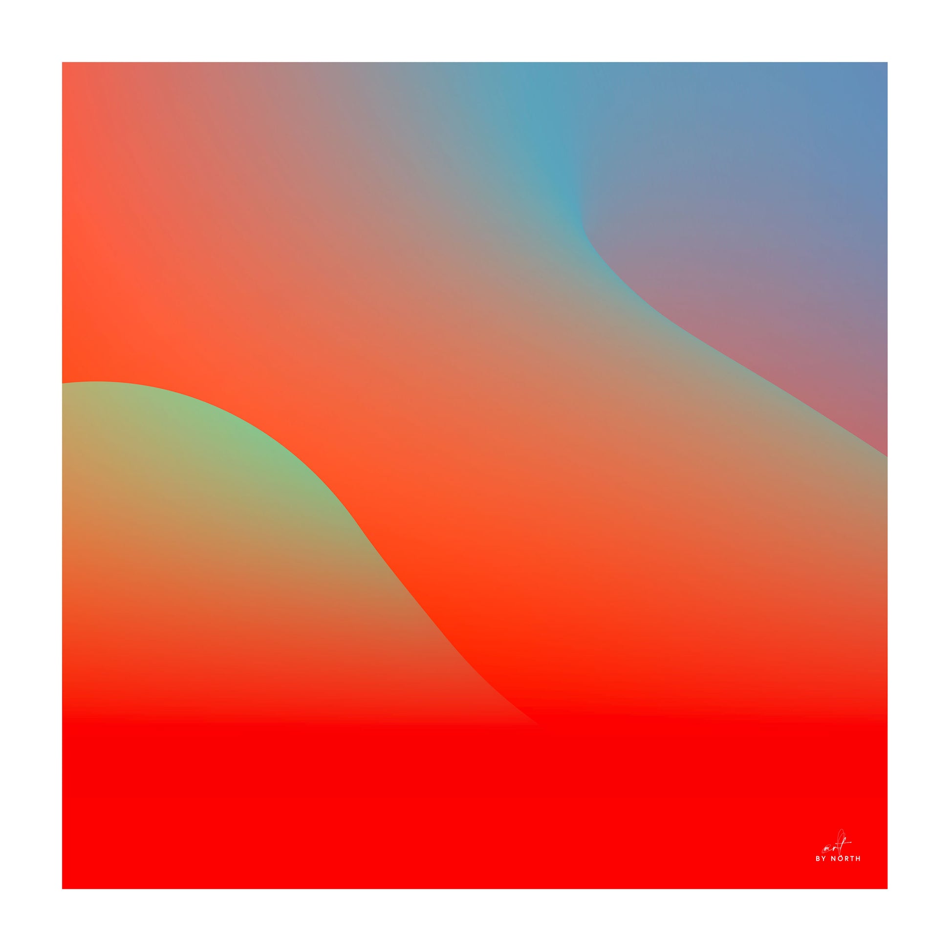 apres sun 605 abstract gradient canvas wall art with smooth color transitions and bold contrast
